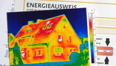 Die Thermography eines Hauses