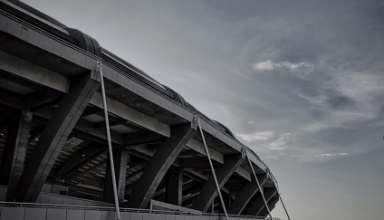 Ein Fußball-Stadion